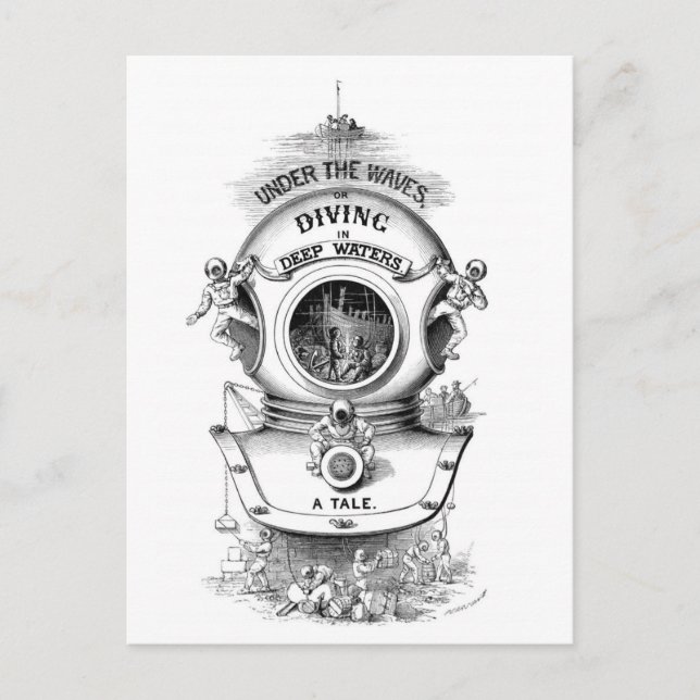 Carte Postale SCUBA vintage (Devant)