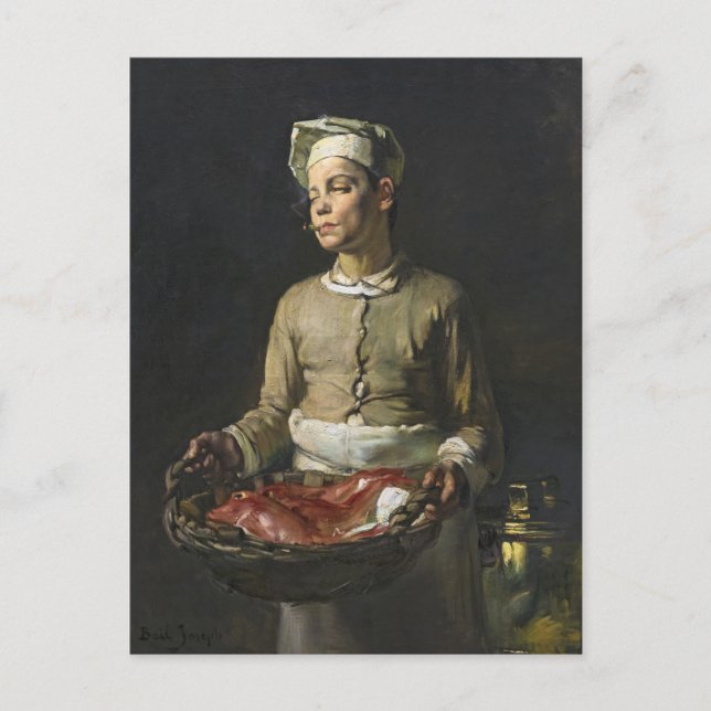 Carte Postale Scullion Avec Mullets Rouges Joseph Bail Art (Devant)