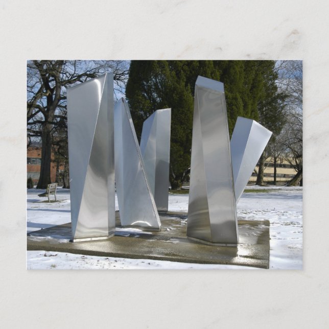 Carte Postale Sculpture dans la neige (Devant)