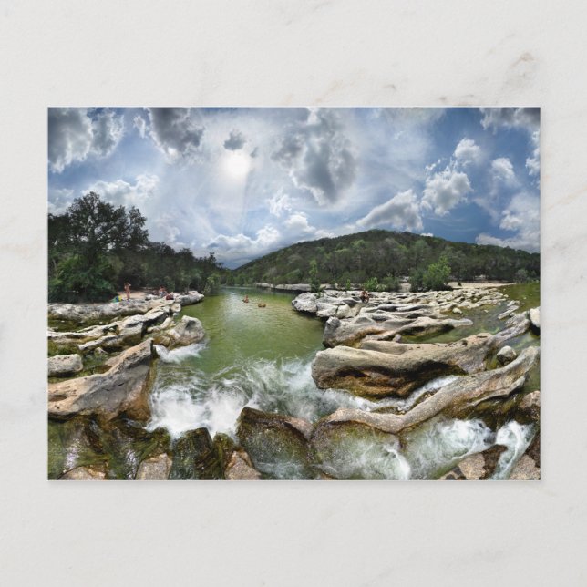 Carte Postale Sculpture Falls 5 - Barton Creek à Austin Texas (Devant)