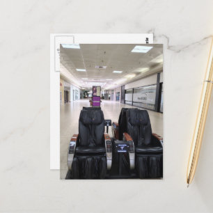 Carte Postale Se détendre dans un espace liminaire : centre comm