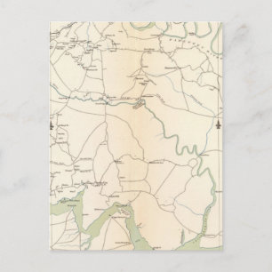 Carte Postale SE Virginia, Ft Monroe, approches de Richmond
