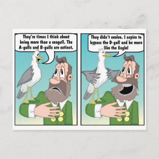 CARTE POSTALE SEAGULL JOKE.