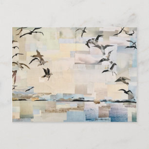 Carte Postale SeaGulls in Flight" Papier découpé par Willowcatde