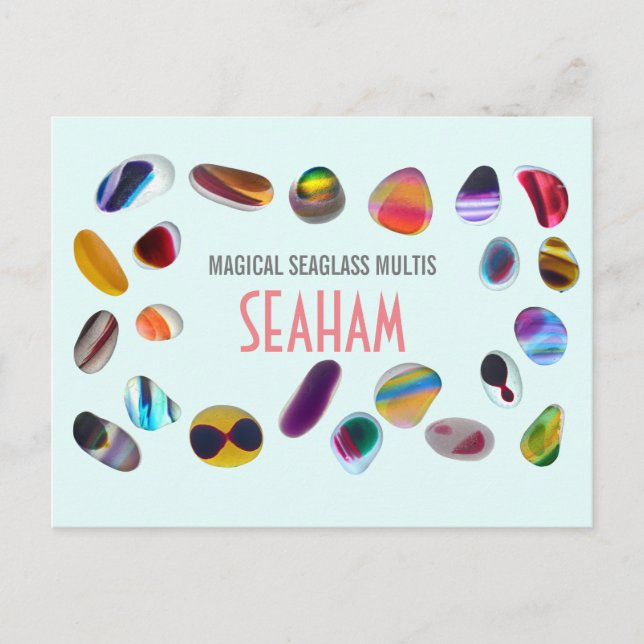 Carte postale Seaham Seaglass Multis (Devant)