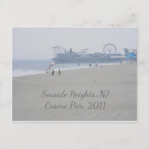 Carte Postale Seaside Heights Casino Pier Beach Boardwalk