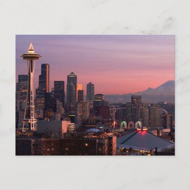 Carte Postale Seattle depuis Kerry Park. (Devant)