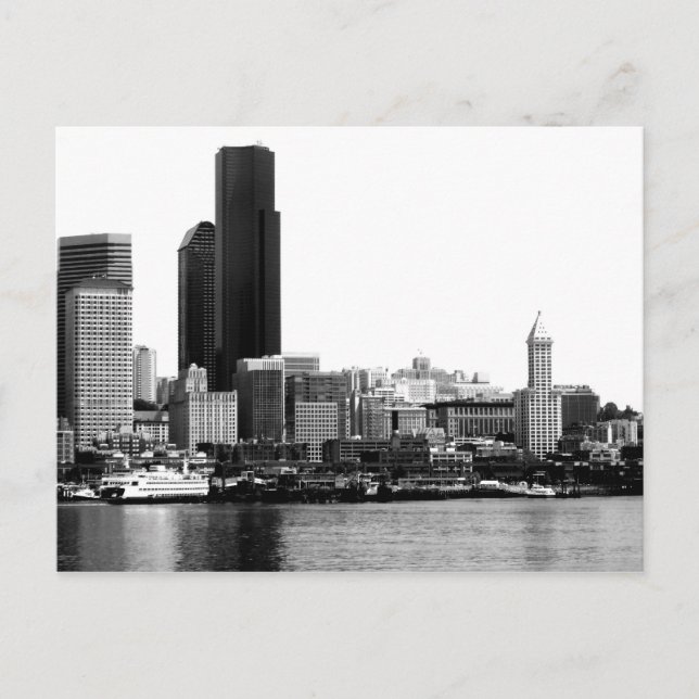 Carte Postale Seattle en B&W (Devant)