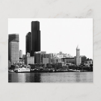 Carte Postale Seattle en B&W