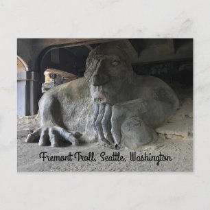Carte postale Seattle Fremont Troll #1