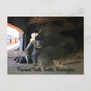 Carte postale Seattle Fremont Troll #2