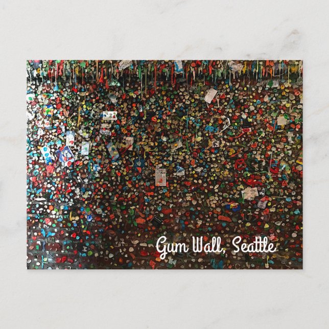 Carte postale Seattle Gum Wall #4 (Devant)