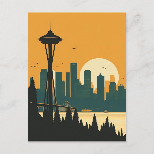 CARTE POSTALE SEATTLE N° 1 (Devant)