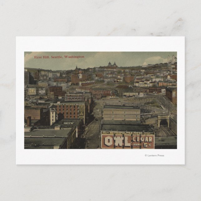 Carte Postale Seattle, WA - First Hill (Devant)