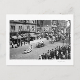 Carte Postale Seattle, WA Parade du 4 juillet sur Seneca