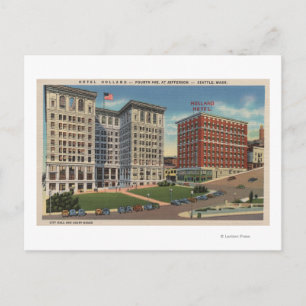 Carte Postale Seattle, WAHotel Holland & Municipal Bldgs