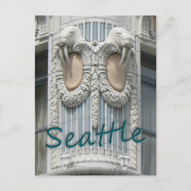 Carte Postale Seattle Walrus (Devant)