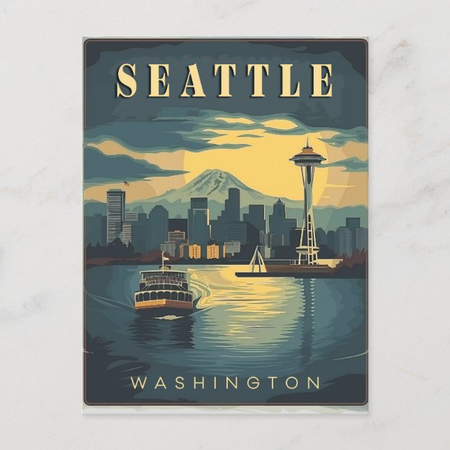 Carte Postale Seattle, Washington (Devant)