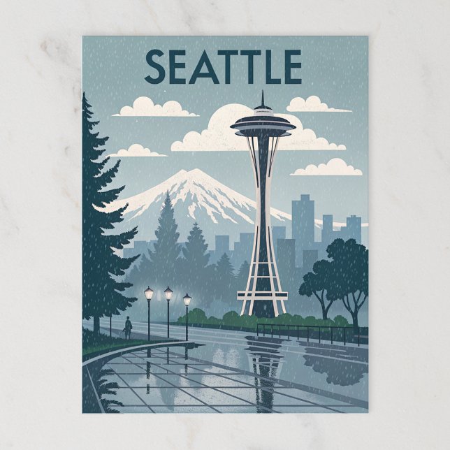Carte Postale Seattle, Washington (Créateur téléchargé)