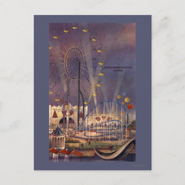 Carte Postale Seattle, Washington1962 Poster de l'Exposition Uni (Devant)