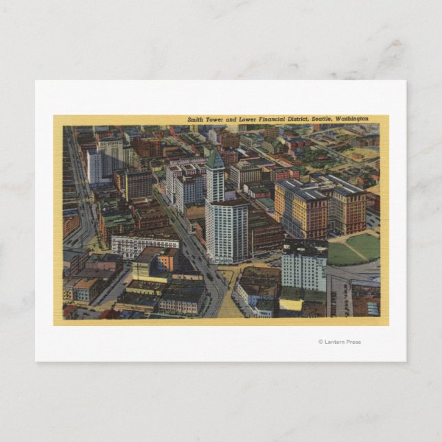 Carte Postale Seattle, Washington - Aerial of Smith (Devant)