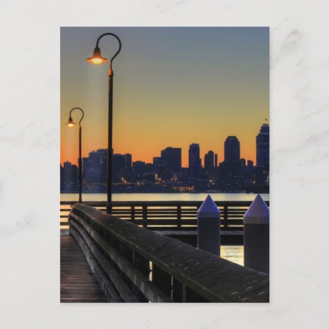 Carte Postale Seattle Washington Downtown Skyline (Devant)