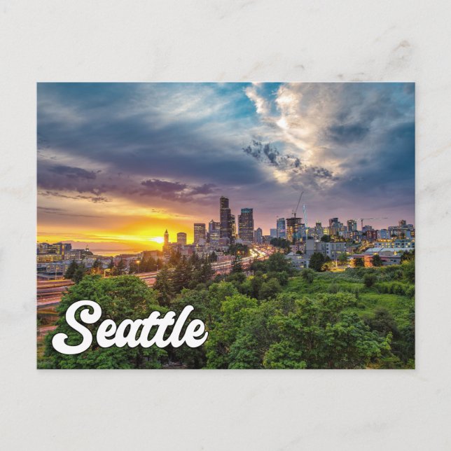 Carte Postale Seattle, Washington, États-Unis (Devant)