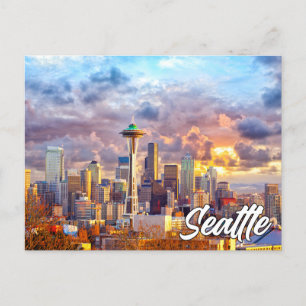 Carte Postale Seattle, Washington, États-Unis