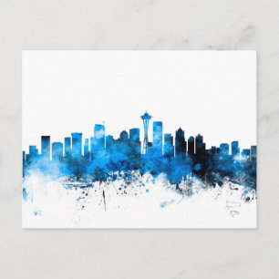 Carte Postale Seattle Washington Skyline