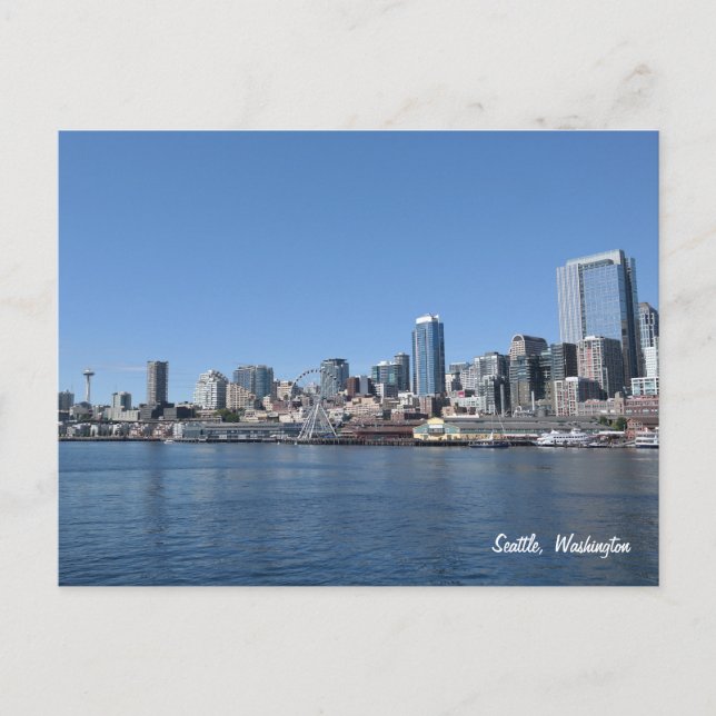 Carte postale Seattle Washington Skyline (Devant)