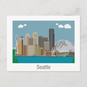 Carte postale Seattle, Washington Skyline
