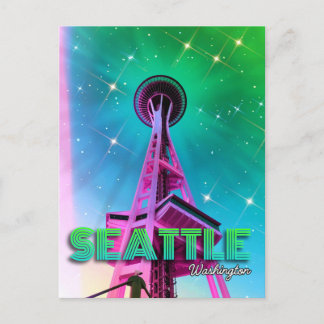 Carte Postale Seattle Washington Space Needle Postcard