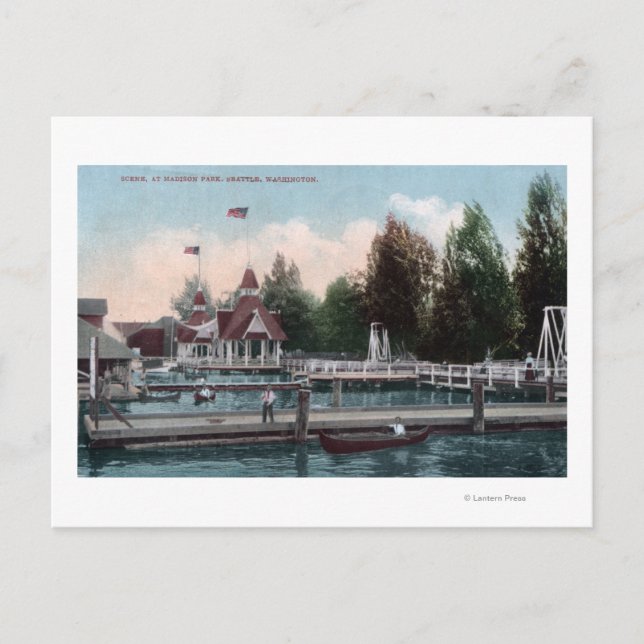 Carte Postale Seattle, WashingtonMadison Park Scene (Devant)