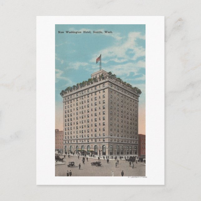 Carte Postale Seattle, WAView du Washington Hotel (Devant)