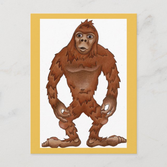 Carte Postale Sebastian sasquach, bigfoot yeti (Devant)