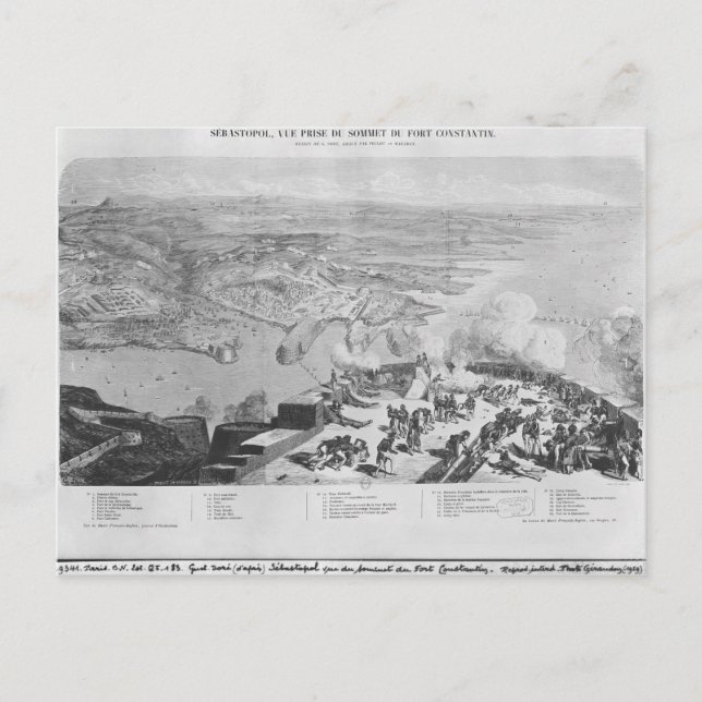 Carte Postale Sébastopol de Fort Constantin (Devant)