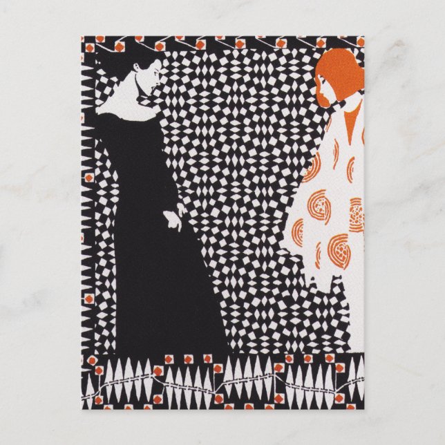 Carte Postale Sécession de Vienne - Kolo Moser Vorfruhling (Devant)