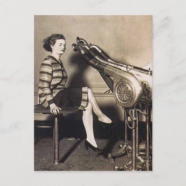 Carte Postale Sèche-cheveux vintage (Devant)