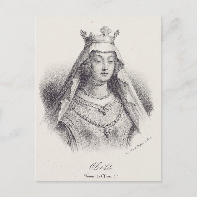 Carte Postale Seconde femme de Clovis (Devant)
