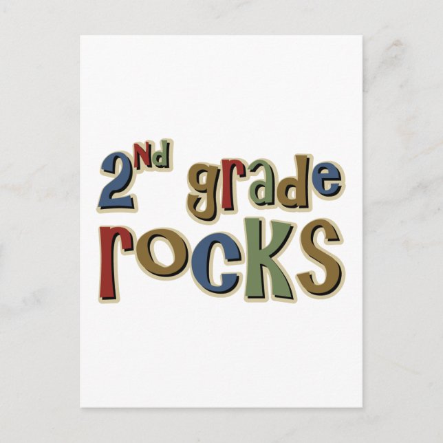 Carte Postale Seconde Rocks de 2e année (Devant)