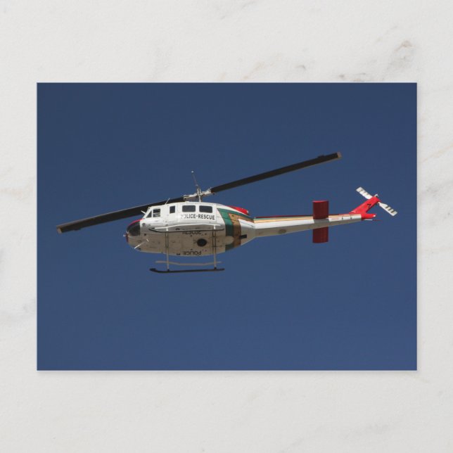 Carte postale Secourue par la police (Devant)