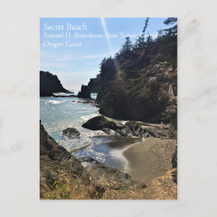 Carte Postale Secret Beach, Samuel H. Boardman, Oregon