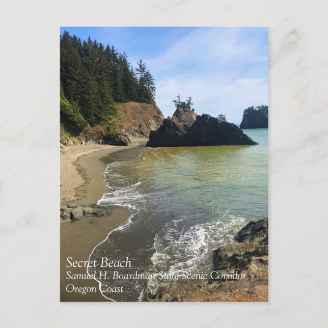 Carte Postale Secret Beach, Samuel H. Boardman, Oregon (Devant)