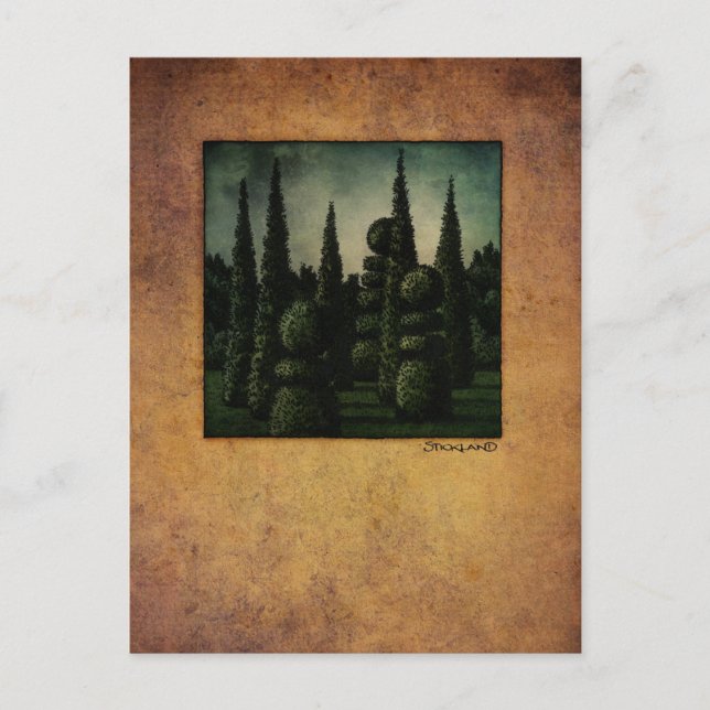 Carte Postale Secret Moonrise Garden Art (Devant)