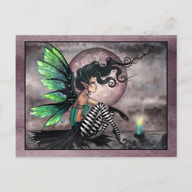 Carte Postale Secret Place Fairy with Candle Postcard (Devant)