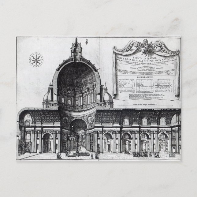 Carte Postale Section longitudinale de Saint-Pierre (Devant)