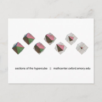 Carte Postale Sections de l'hypercube
