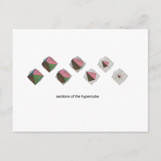 Carte Postale Sections de l'hypercube