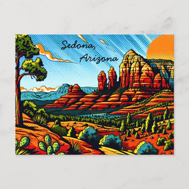 Carte Postale Sedona, Arizona (Devant)