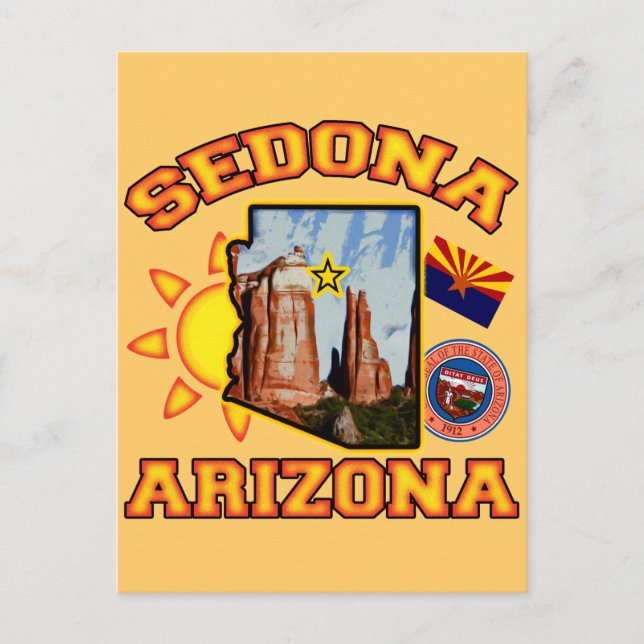 Carte Postale Sedona, Arizona (Devant)